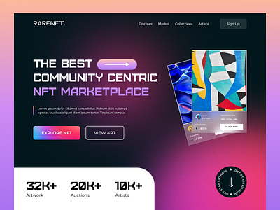 NFT Marketplace Website Design