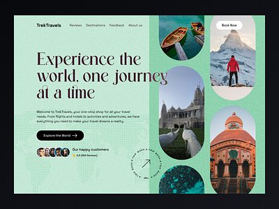 TrekTravels Travel Service - Web Design