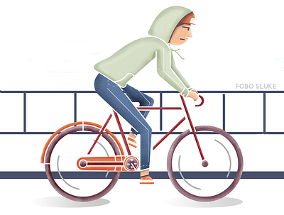 Fobo Bike 🚲 arte digital bicicleta bicycle bicyclette bike design graphic design illustration practice vector vector art