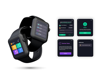 Apple Watch UI Design applewatch design graphic design payment ui uiux ux