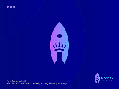 Boat + King symbol | Modern logo