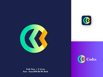 Code Logo + C Letter | Website Development Company app behance best logo branding code logo codee company logo creative design dribbble graphic design icon letter logo logo folio modern seo site logo text logo website logo