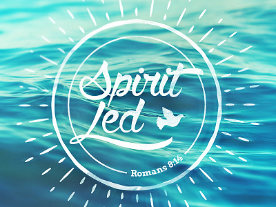 Spirit Led art blue design dove graphic design illustration sea spirit sun water