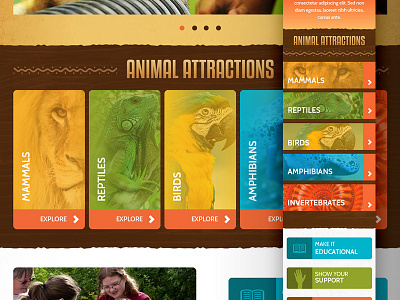 Amarillo Progress animal design interface mobile ui web website zoo
