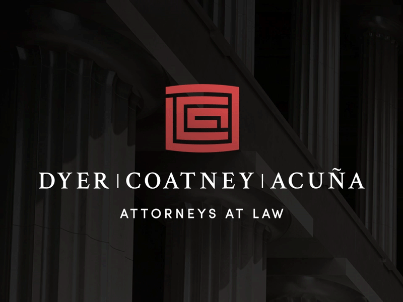 Dyer, Coatney, Acuña Logo Build acuna branding coatney design dyer icon law law firm logo mark