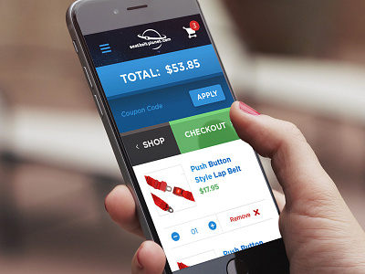 SeatbeltPlanet Mobile Checkout