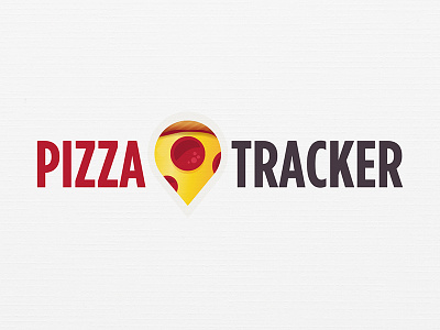 PizzaTracker Logo branding design icon illustration location logo mark pin pizza pizza tracker vector