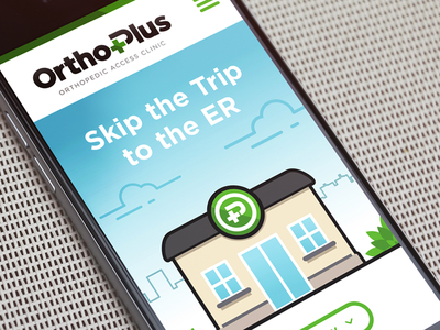 Ortho+Plus Mobile design flat illustration iphone medical mobile ortho plus ui ux web website