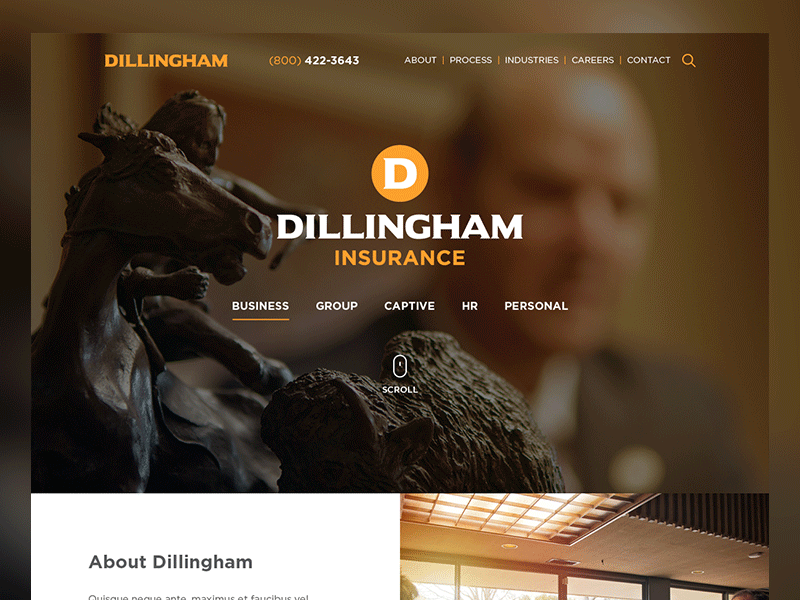Dillingham Insurance Responsive Homepage