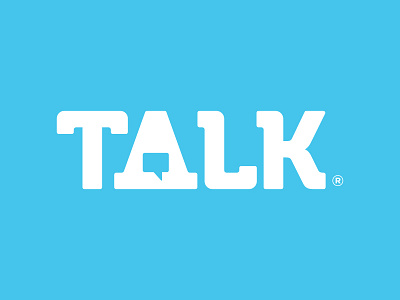 Talk branding concept design logo logo design talk talk bubble typography word bubble