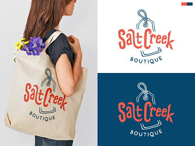 Salt Creek Boutique - Final brand branding design hand drawn hand lettering lettering logo logo design mockup pencil salt creek