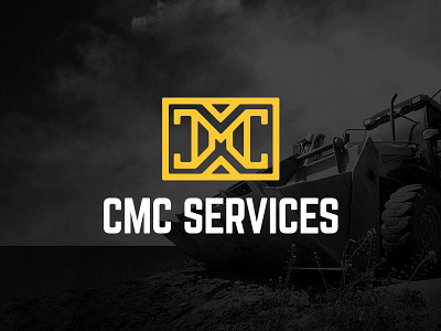 CMC Logo Lockup black brand branding cmc design flat grid logo logo design logotype monogram vector