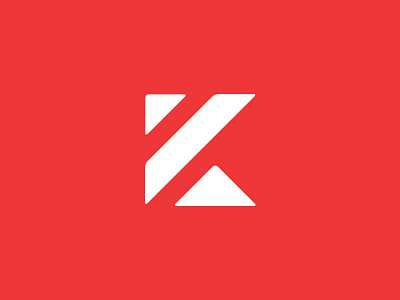 Kornhaas Logo "K" Mark brand branding construction design icon k kornhaas logo logo design logotype red typography