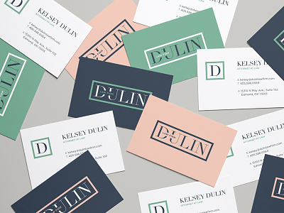 Dulin Logo Color Exploration anthropologie brand branding business card colors design fashion law law firm logo logo design type