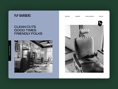 PP Barbers — Desktop Landing