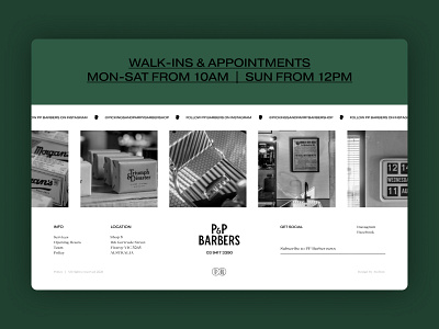 PP Barbers — Desktop Landing