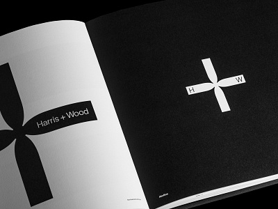 Harris + Wood — Branding atollon australia australian design black and white branding icon identity design logo design melbourne minimal design minimalism montone print printed collateral property real estate real estate branding realty simplicity