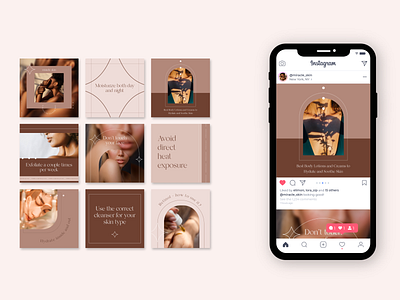 miracle skin | Instagram feed design design feed graphic design instagram post design