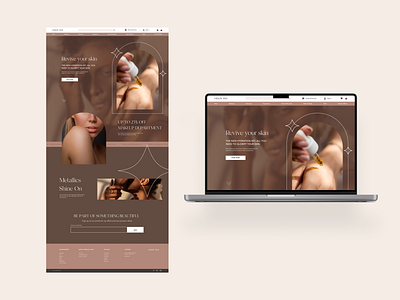 MIRACLE SKIN | Landing page UI design design ui web