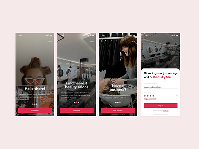 BeautyMe | Onboarding process UI