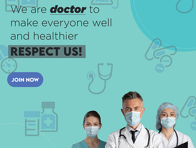 Respect us #Doctors branding design graphic design product typography