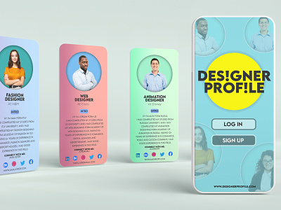 Designer Profile! branding graphic design logo product typography ui