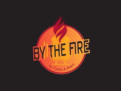 By The Fire Logo Concept