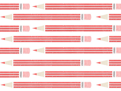 Little reds patterns pencils red