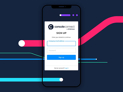 Sign up branding credentials dashboard device flow illustration log in mobile network onboarding password process sign in sign up ui ux vector web app web design welcome