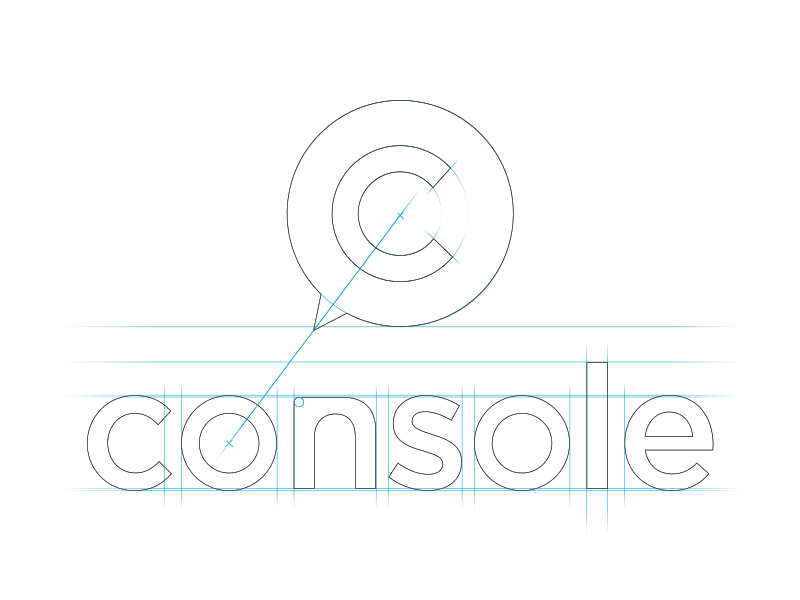 Console logo colours company identity logo network