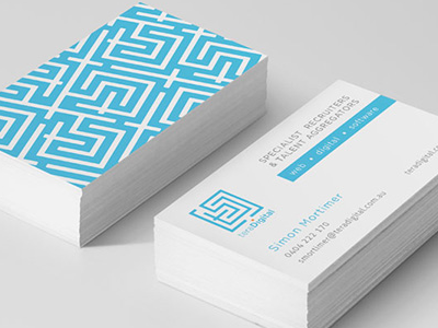 teraDigital - business cards business logo