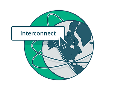 Interconnect button illustration lime art network vector world
