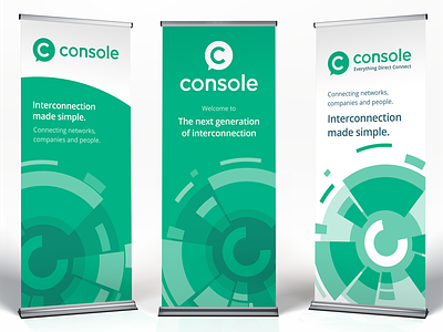 Console roll-up banners