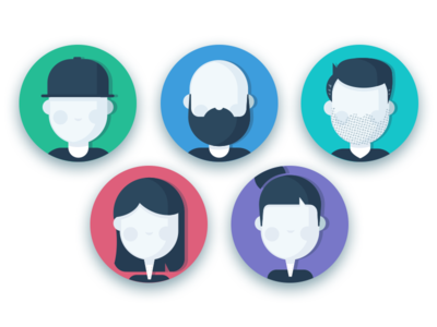 Avatars avatars beard character icon persona roles social team