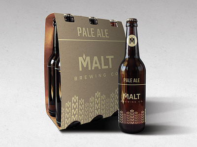 Malt - Alternate rejected concept beer bottle branding brewery brewing cheers glass icon logo pint schooner tap