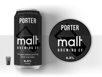 Malt Brewing Co - Identity and labels beer bottle branding brewery brewing cheers glass icon logo pint schooner tap
