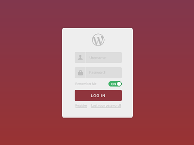 WordPress Login form inputs login wordpress