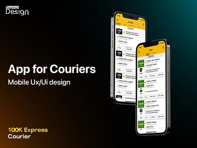 Courier app courier courier app delivery delivery app express express app mobile app ui ux uxui design
