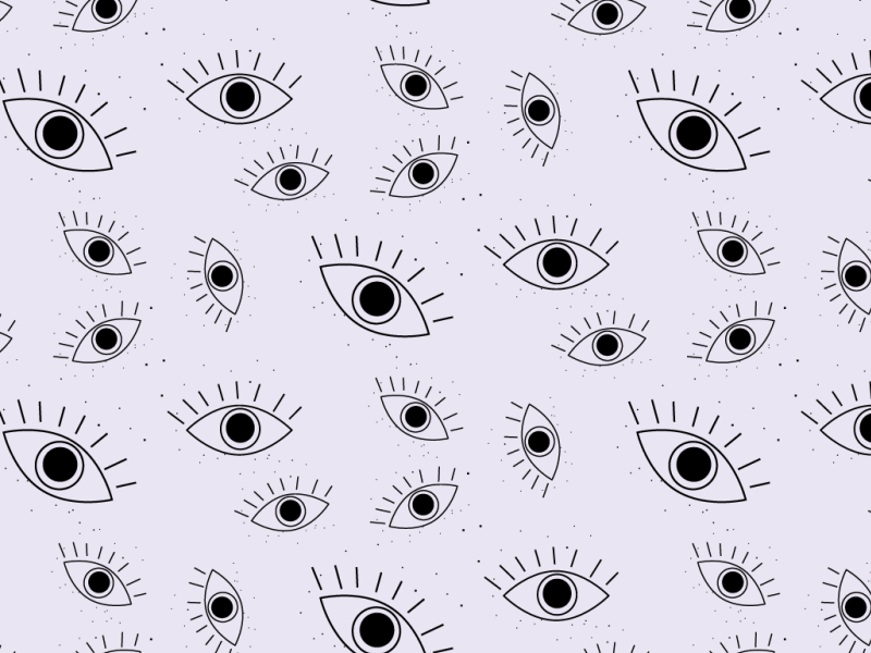 Seamless pattern with eyes.