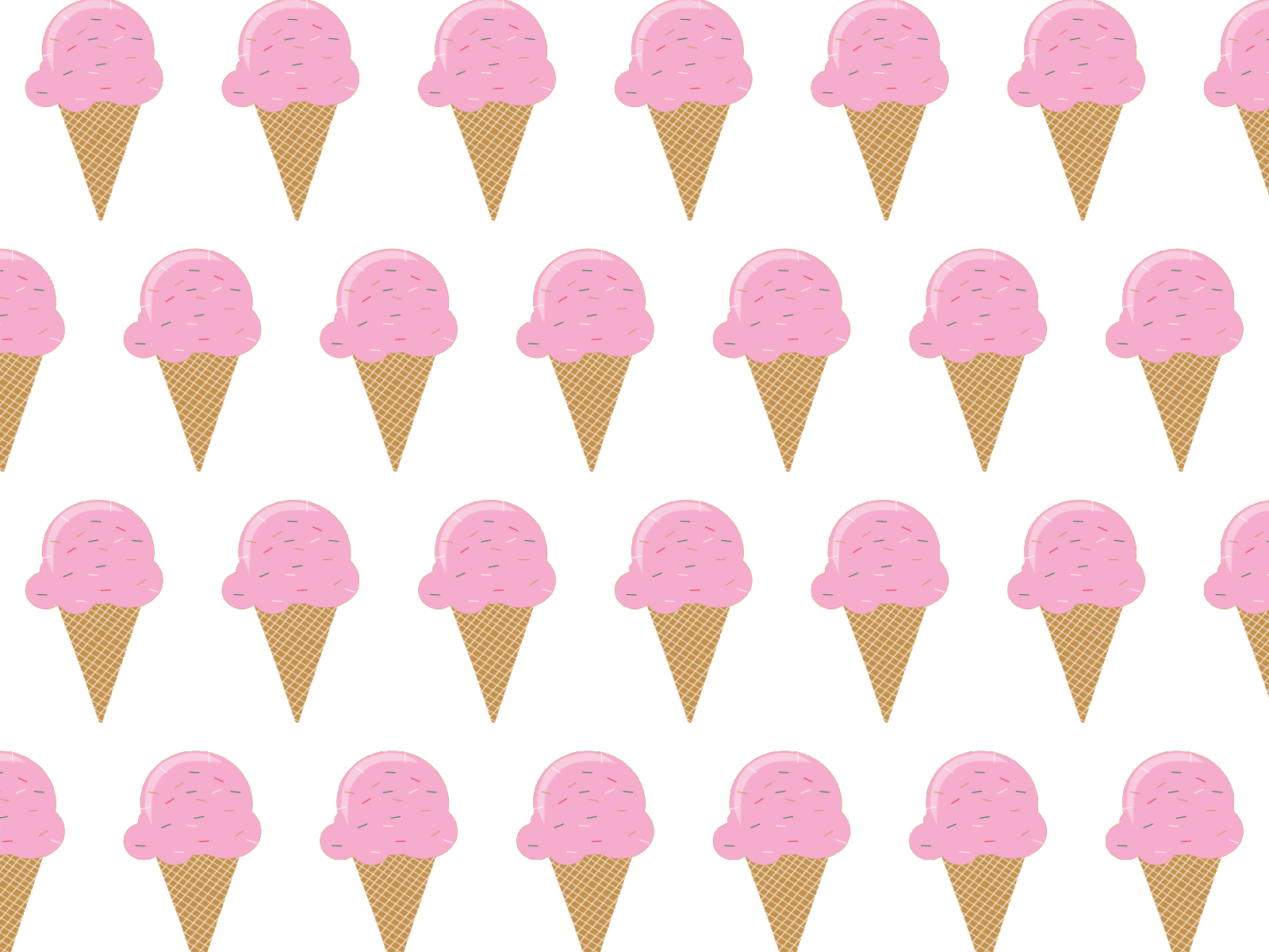 Seamless pattern  with ice creams.