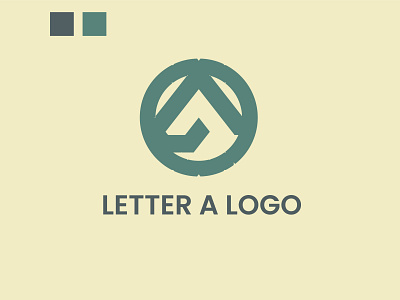LOGO LETTER A TWO COLOR branding graphic design logo
