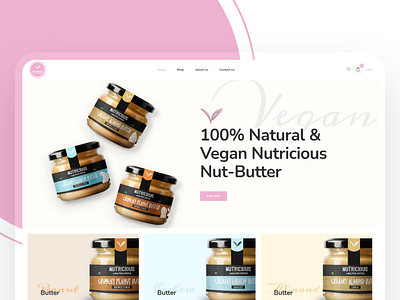 Online Shopping Website- Nutricious branding design ecommercwebsite logo online shopping shopping shopping website website