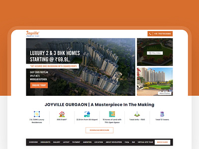 Website design for our client Joyville.
