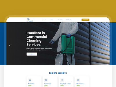 Website Design- Al Hiraa branding design vector website