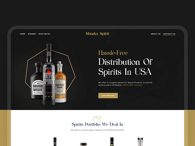 Website Design for Sharks Spirit branding design illustration logo ui ux vector website