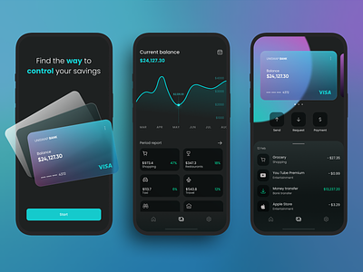 Financial App app banking credit card crypto design finance financial fintech intarface mobile app ui ux