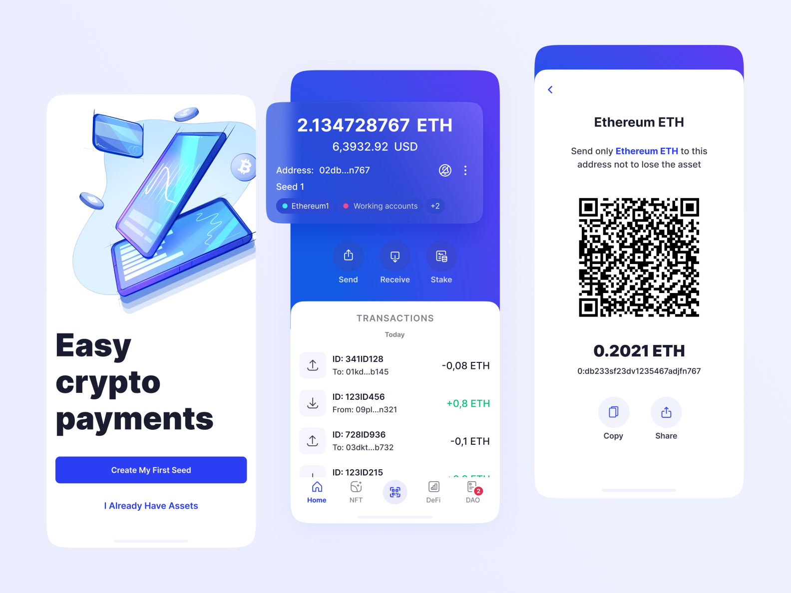 crypto multi wallet card