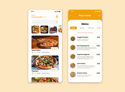 Daily UI-43 Food/Drink Menu dailyui