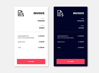 Daily UI-046 Invoice dailyui