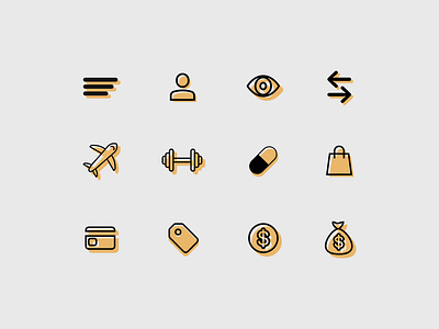 Daily UI- 055 Icon Set dailyui